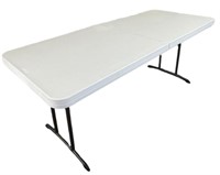 White 6' Lifetime Folding Table