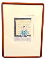 Signed & Numbered Pierrot Engraving
