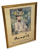 Renoir "Girl in a Yellow Hat" Poster