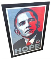 Framed Obama Hope Poster