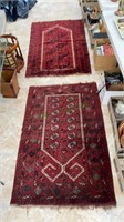 Lot of two machine-made oriental style rugs - each