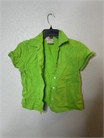 Y2K green knit shirt