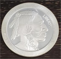 Buffalo Nickel 1oz Silver Round