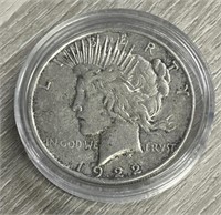 1922 Silver Peace Dollar (Denver Mint)