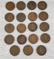 (19) Indian Head Pennies
