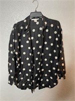 The limited polka dot silk blouse
