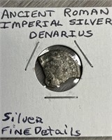 Ancient Roman Imperial Silver Denarius
