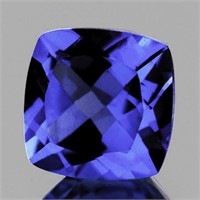 Natural Purple Blue Cushion Tanzanite 2.45 Cts - V