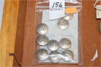 SILVER BUTTON COVERS