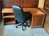 "L" shaped Desk , Chair & Mat