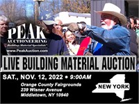 New York Peak Building Material Auction
