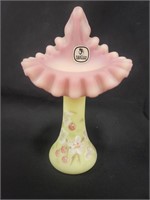 Fenton Jack in the Pulpit Tulip Vase Signed