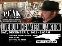 North Carolina Peak Building Material Auction