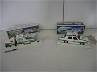 1991 HESS TRUCK&RACER & 1993 HESS PATROL CAR