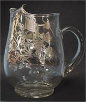 STERLING OVERLAY ICE PITCHER