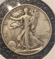 1945 (D) Walking Liberty Half Dollar
