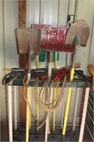 Rubbermaid Garage Tool Tower Rack & Shovels