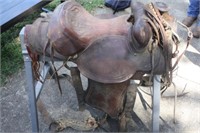 Herford 14" Tex Tan Saddle, Bridle & 1 Spur