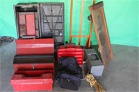 Tool Boxes, 2 Wheel Dolly, Rope & Creeper