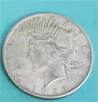 1922 Silver Peace Dollar