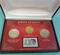 John F. Kennedy Coin & Stamp Collection
