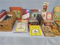 4 BOXES OF ASSORTED BOOKS, VINTAGE & OTHERS: