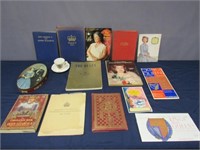 2 BOXES - BOOKS, ETC. RE: KING & QUEEN OF ENGLAND: