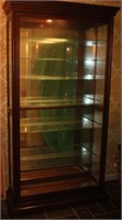 6 Glass Shelf 80" Curio Display Cabinet