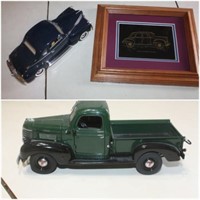 '41 Plymouth Deluxe Picture & Die Cast Car & Truck