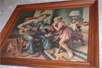 "The Music Lesson" by Thomas Hart Benton Picture