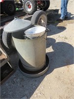 Large Chicken Feeder, Waterer, Two Heat Lamps