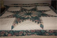 King Size Machine Quilted Quilt