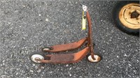 2 antique scooters