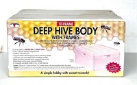 BEE HIVE BODY W/ FRAMES- NIB