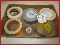 Six new rolls of assorted tape