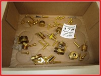 New assorted brass fittings and screws