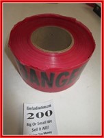 New red danger tape 3" x 1000'
