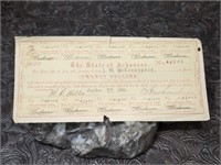 1861 Arkansas $20 War Bond