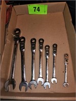 7 PC. CRAFTSMAN RATCHETING WRENCHES SAE
