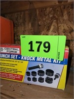 CENTRAL FORGE 10 PC. PUNCH KNOCK OUT KIT