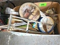 CATCH ALL BOX- 2 WALL CLOCKS - HINGES & HARDWARE
