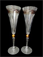 Godiva Champagne Flute Glasses