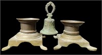 Vintage Bell and Candlesticks