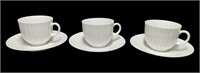 White Teacup and Saucer Sets