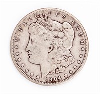 Coin 1904-S Morgan Silver Dollar, VF