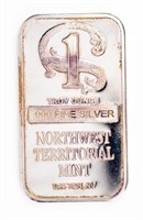 Coin Silver Bar from Northwest Territorial Mint
