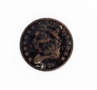 Coin 1826 Classic Head Half Cent, F Grainy