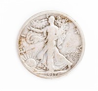 Coin 1917-S(Obv)Walking Liberty Half Dollar,F