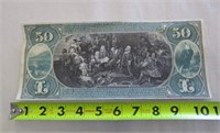 Copy of 1875 $50 National Bank Note