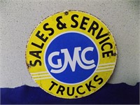 GMC Trucks Repro Porcelain / Metal Sign